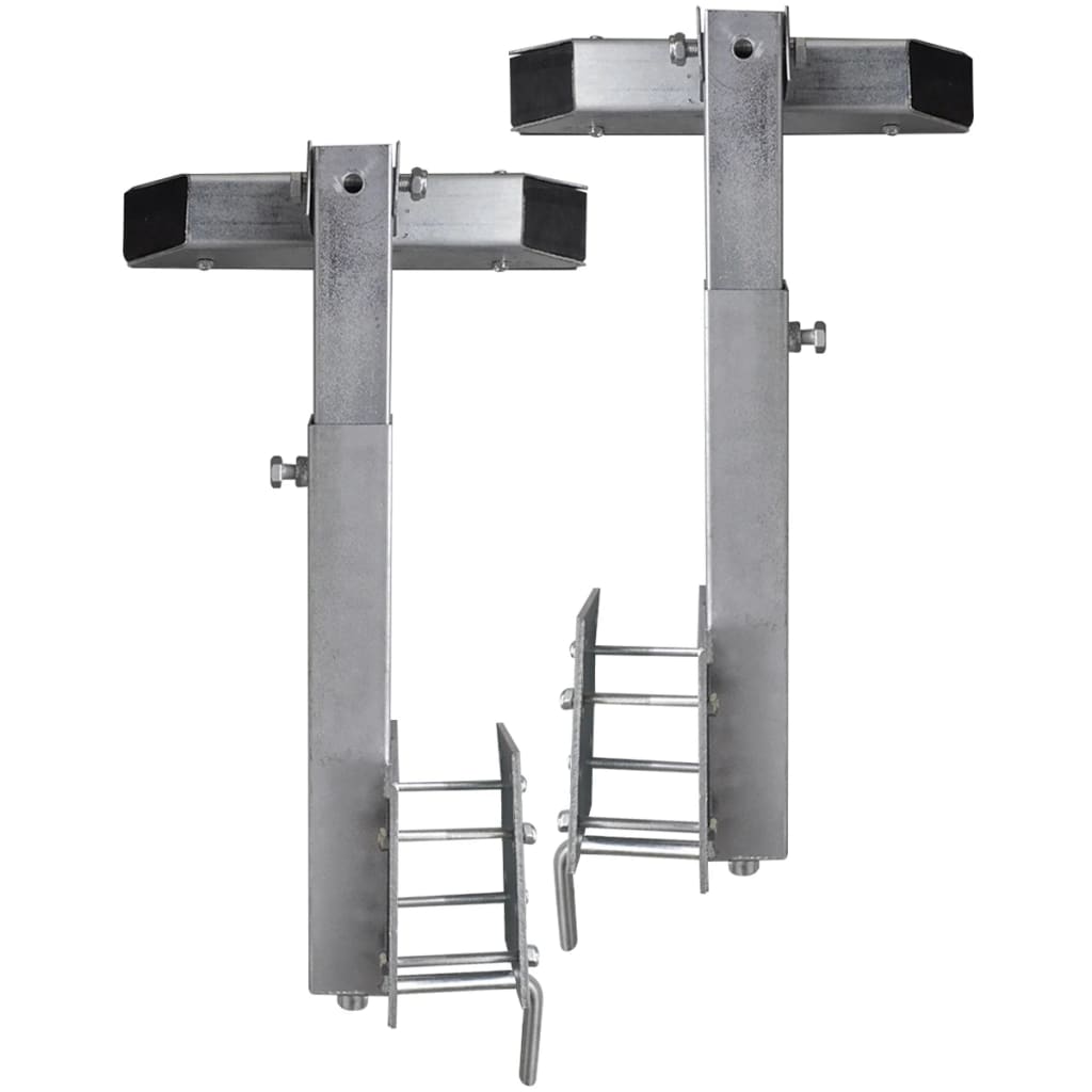 vidaXL Boat Trailer Solid Bar Bow Support Set of 2 24.8"-34.6"-4