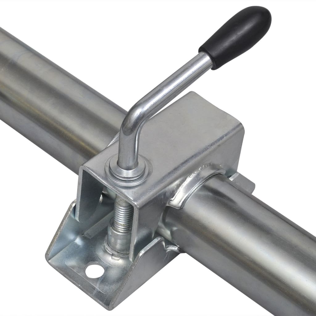 vidaXL 2 Support Tubes with 2 Split Clamps for 1.9" Jockey Wheel-4