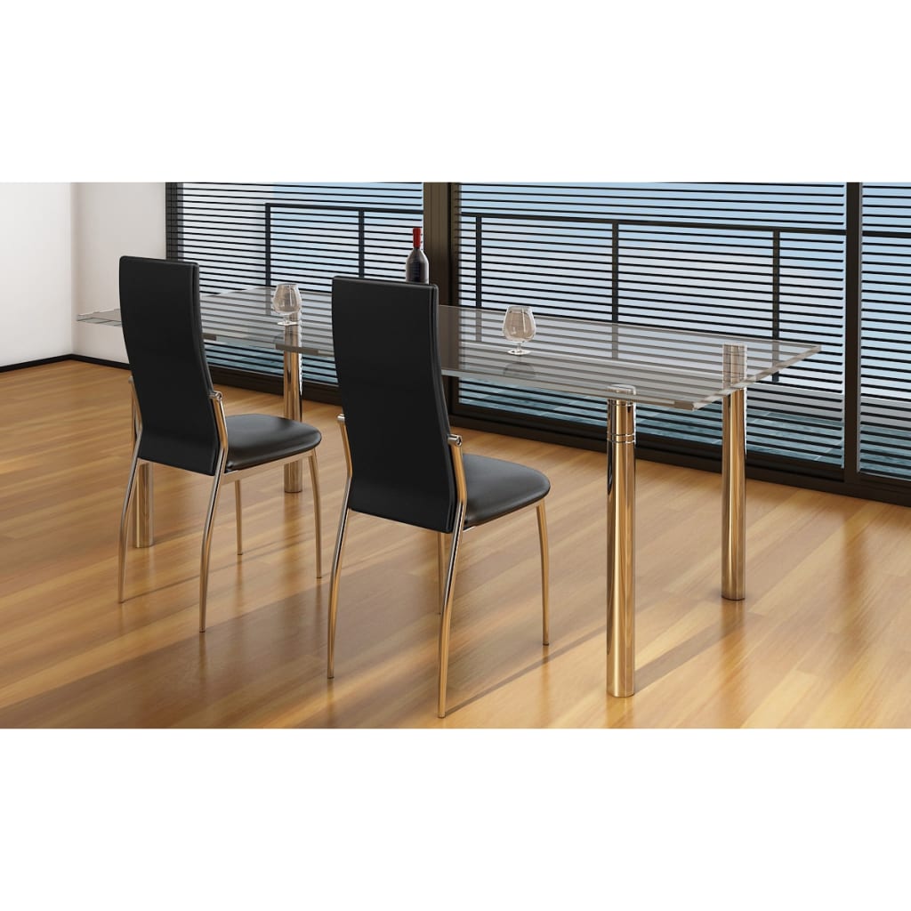 vidaXL Dining Chairs Accent Side Chair for Living Room Bedroom Faux Leather-5