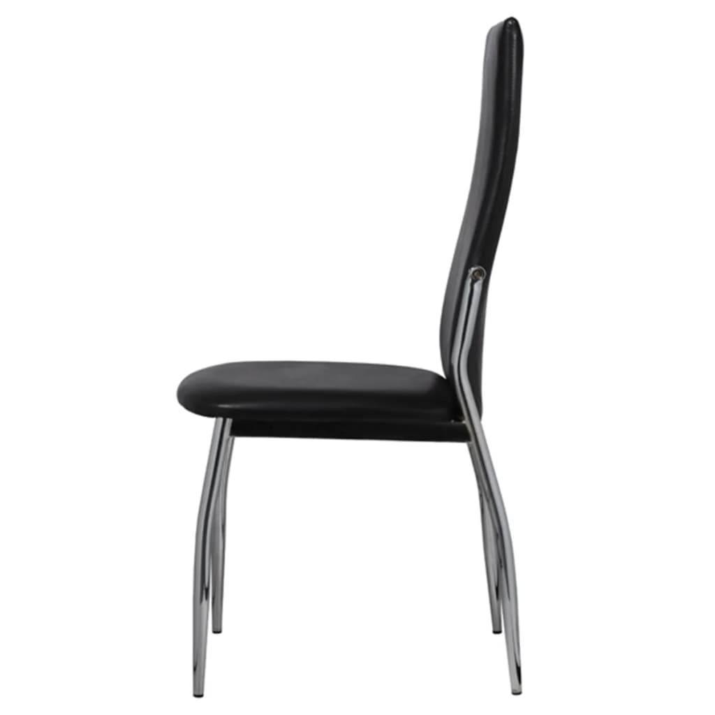 vidaXL Dining Chairs Accent Side Chair for Living Room Bedroom Faux Leather-3