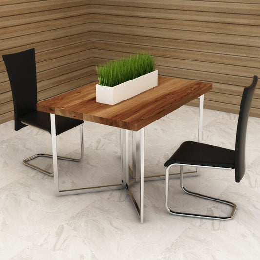 vidaXL Dining Chairs 2 pcs Black Faux Leather-0