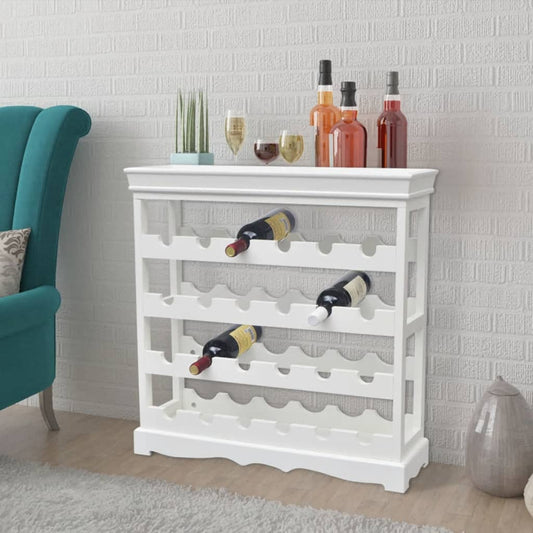 vidaXL Wine Rack Wine Bottle Holder with Top Tray Floor Wine Cabinet Organizer-0