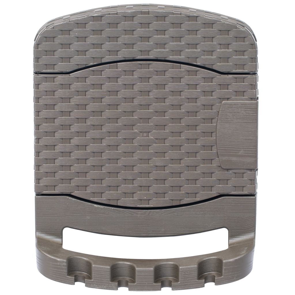 vidaXL Hose Reel Patio Wall Mounted Hose Holder Hose Hanger with Hose Plastic-4