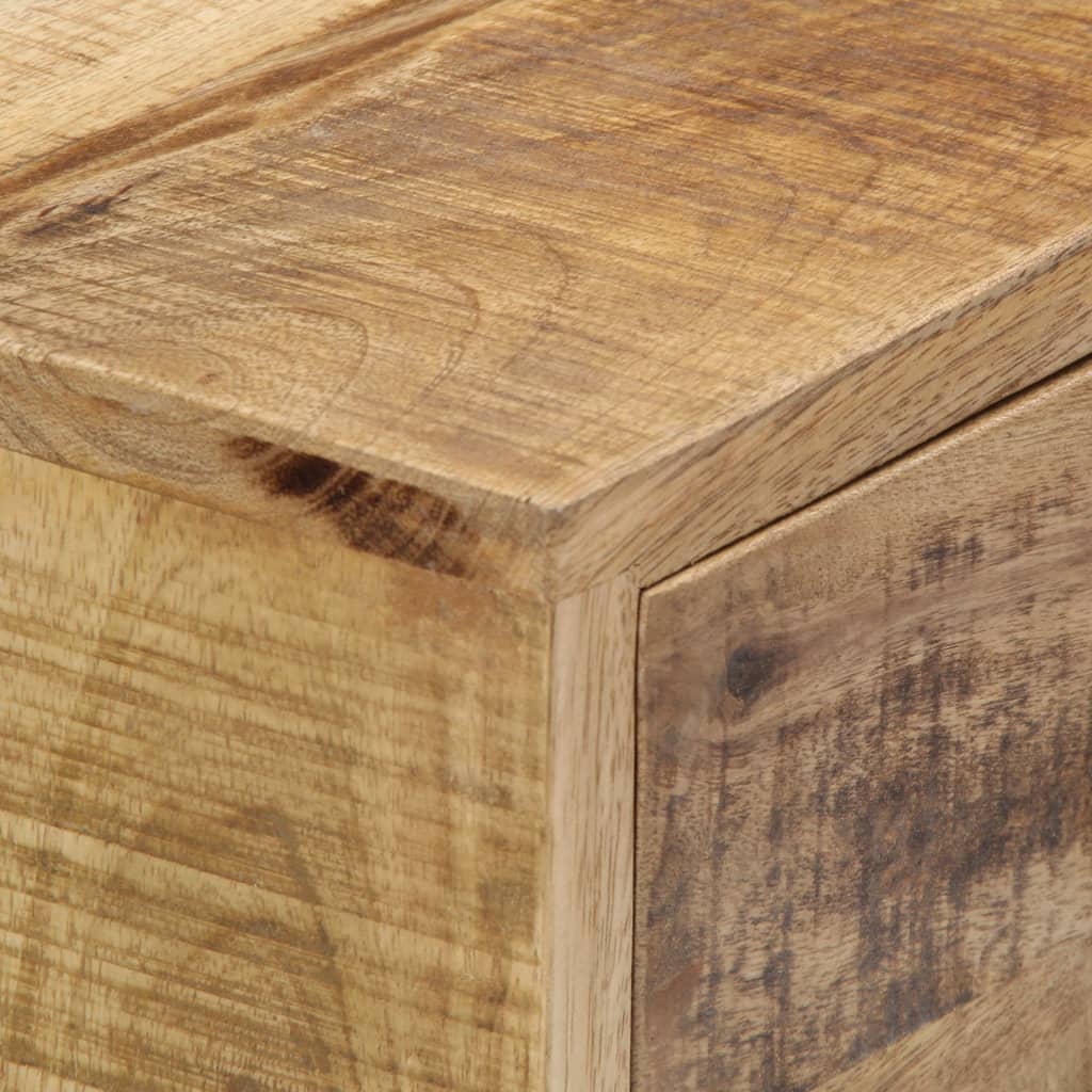 vidaXL Sideboard 34.6"x11.8"x28" Solid Mango Wood-3