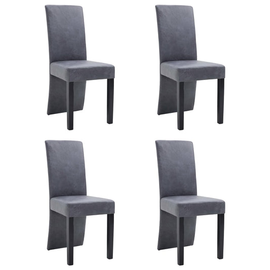 vidaXL Dining Chairs Accent Side Chair for Home Kitchen Faux Suede Leather-0