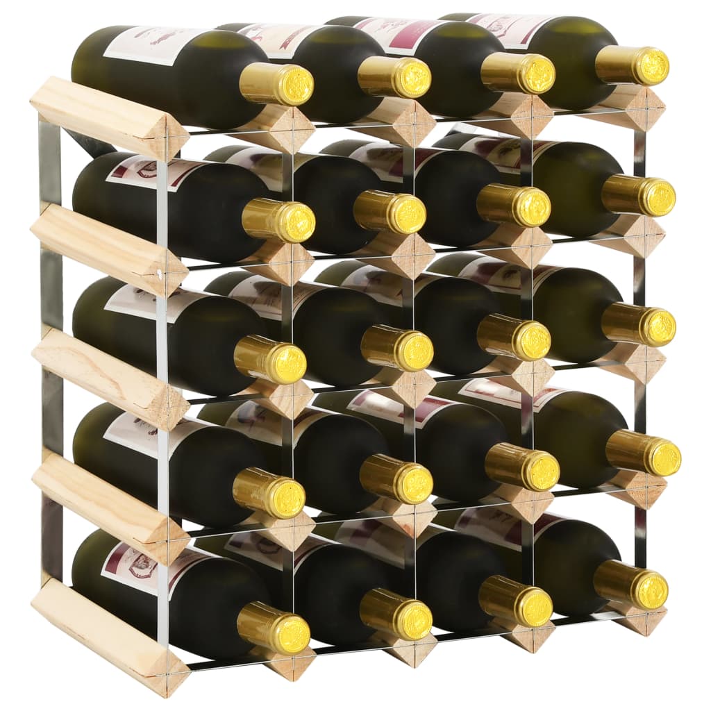 vidaXL Countertop Wine Rack Bottle Holder Wine Storage Organizer Solid Wood-9