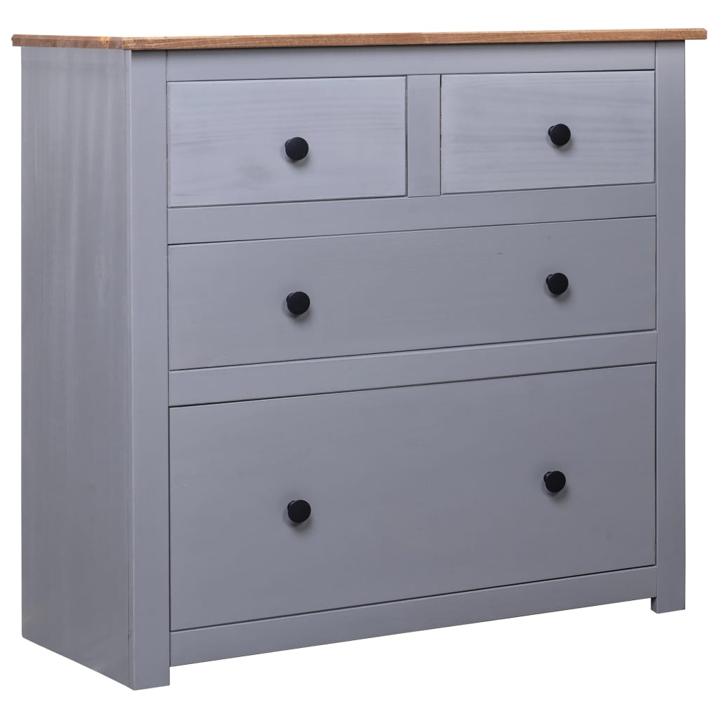 vidaXL Sideboard Drawer Cupboard for Bedroom Storage Cabinet Pine Panama Range-4