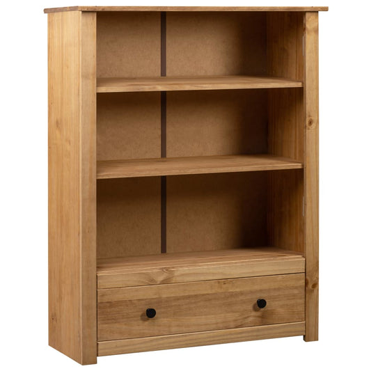 vidaXL Bookshelf Bookcase Decor Shelving Unit Solid Wood Pine Panama Range