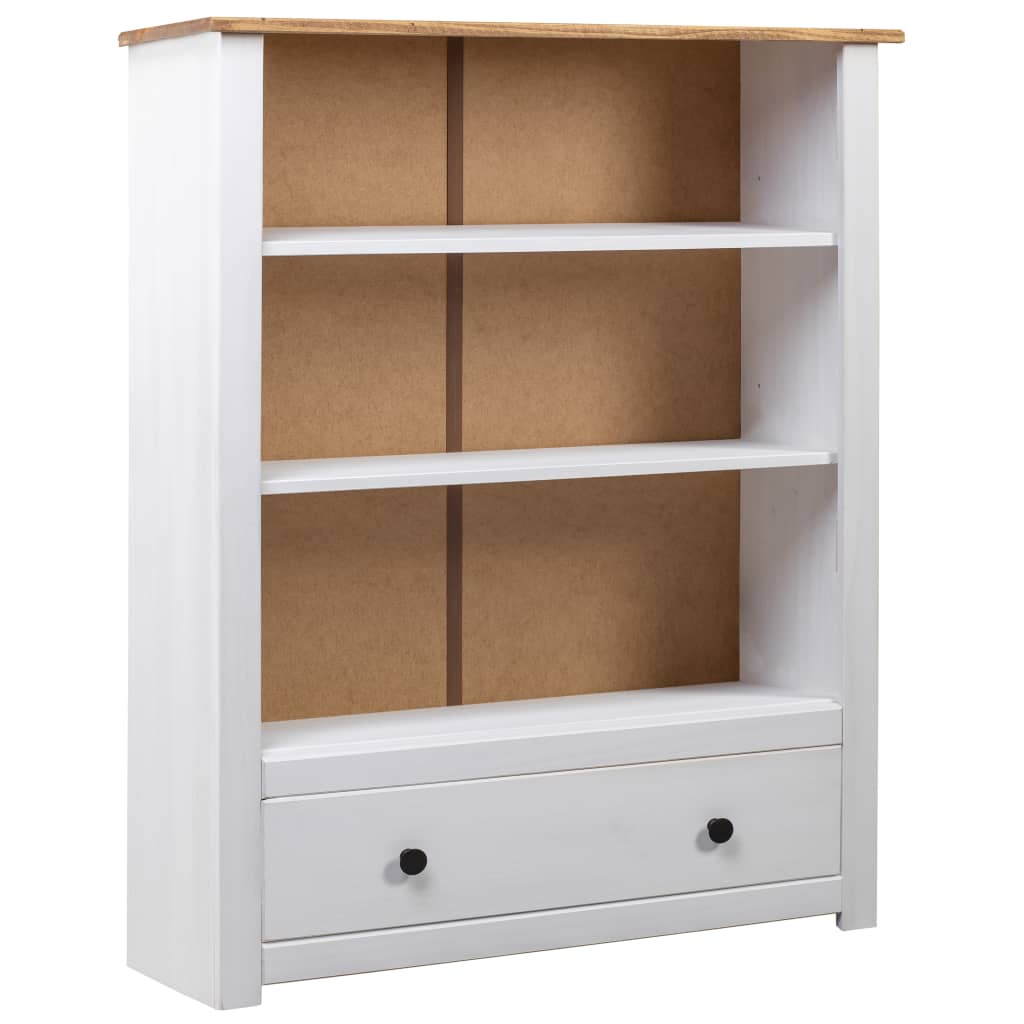 vidaXL Bookshelf Bookcase Decor Shelving Unit Solid Wood Pine Panama Range