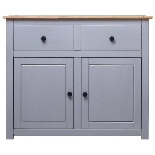 vidaXL Sideboard 2-Drawer Cupboard Sideboard Buffet Cabinet Solid Pinewood-0