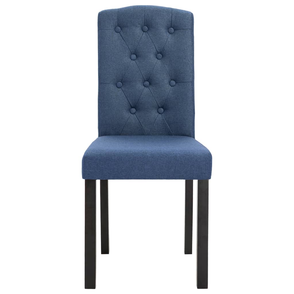 vidaXL Dining Chairs Accent Side Chair with Solid Wood Legs for Kitchen Fabric-1