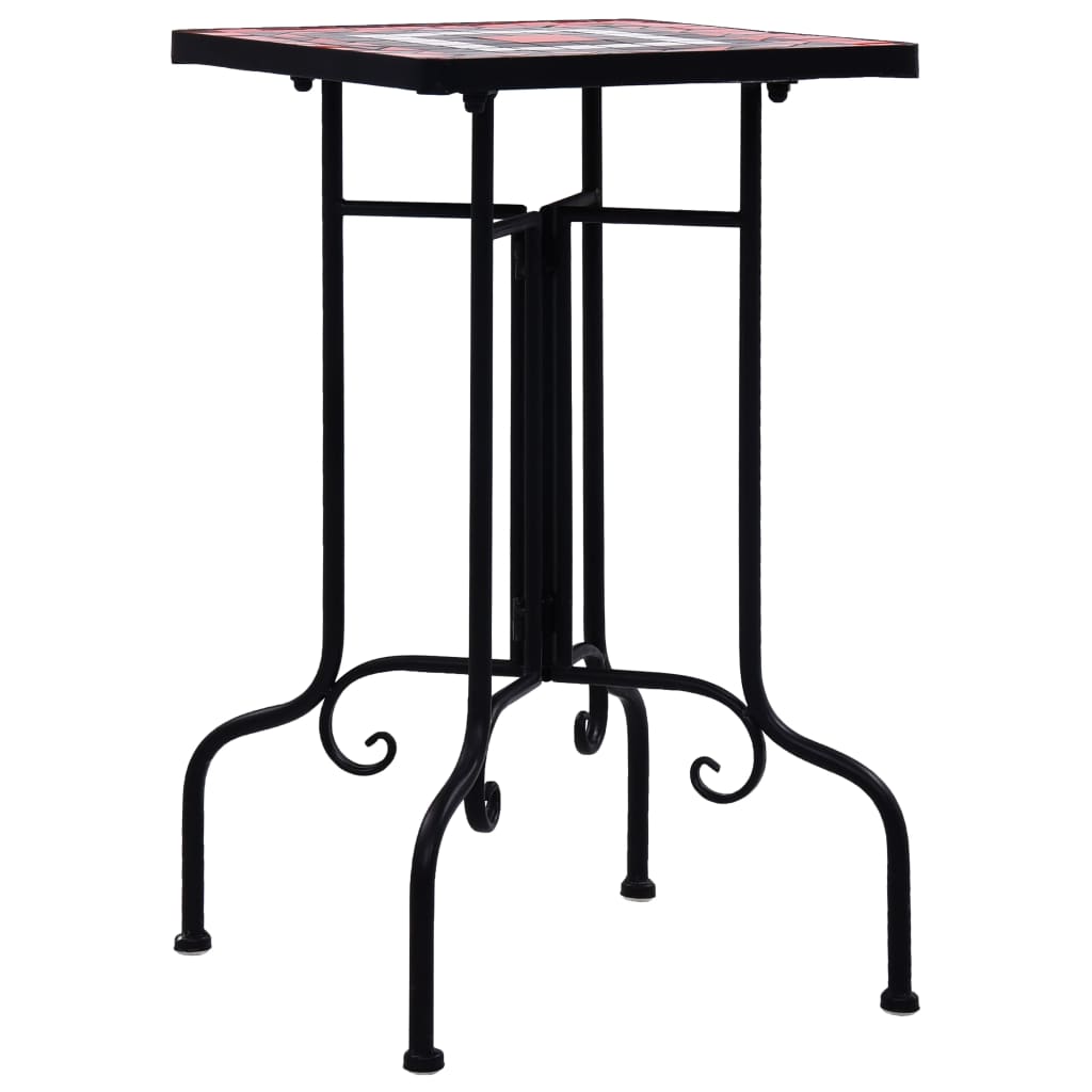 vidaXL Mosaic Side Table Plant Table Stand Patio Flower Pot Stand Ceramic-4