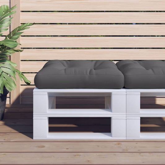 vidaXL Pallet Cushion Anthracite 23.6"x24.2"x3.9" Fabric-0