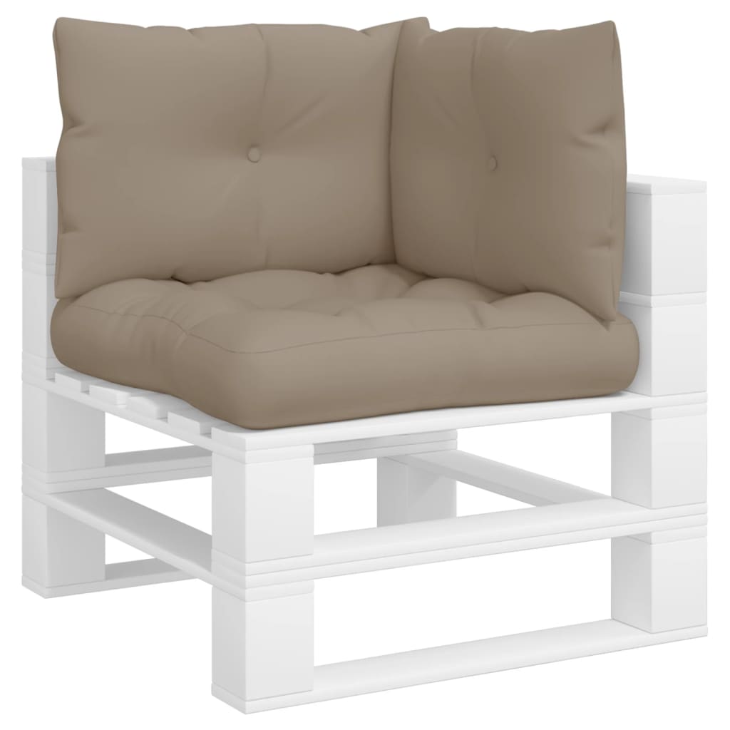 vidaXL Pallet Cushions 3 pcs Taupe Fabric-2