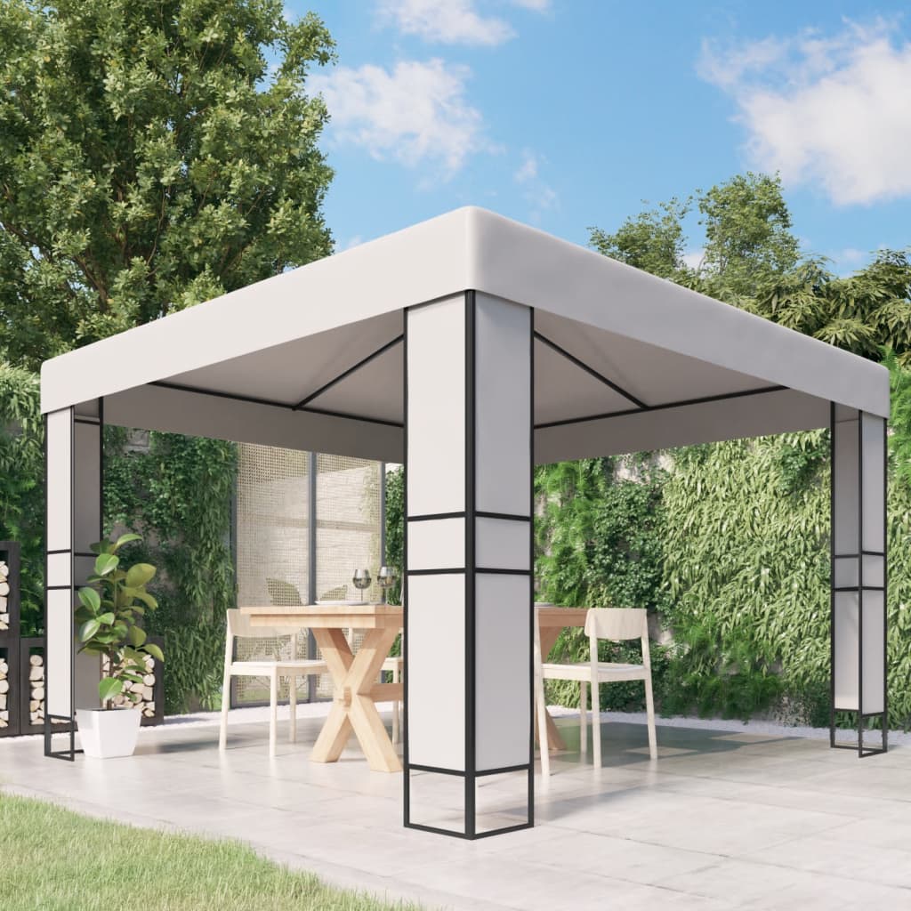 vidaXL Gazebo Pop up Canopy Party Tent Patio Pavilion Outdoor Sunshade Shelter-7