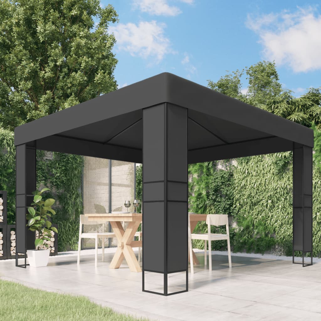 vidaXL Gazebo Pop up Canopy Party Tent Patio Pavilion Outdoor Sunshade Shelter-6