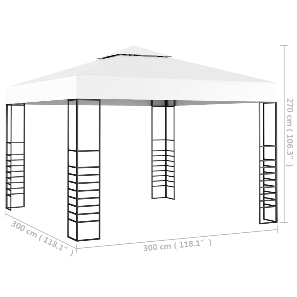 vidaXL Gazebo Outdoor Canopy Patio Pavilion Sun Shelter Party Tent Marquee-4