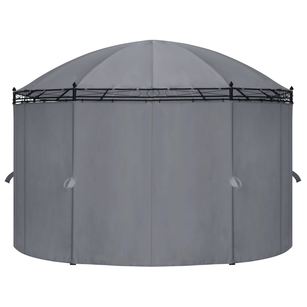 vidaXL Gazebo with Curtains 204.7"x137.4"x100.4" Anthracite-1