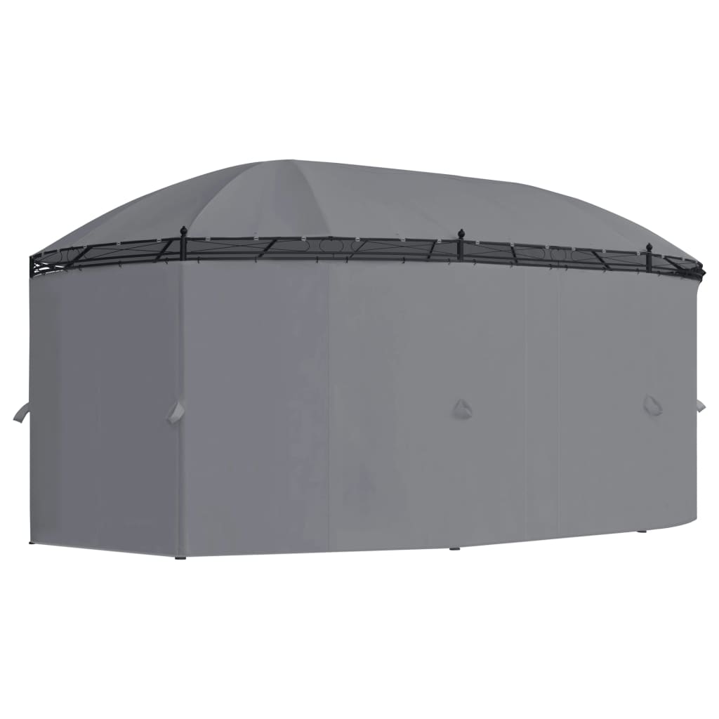 vidaXL Gazebo with Curtains 204.7"x137.4"x100.4" Anthracite-2