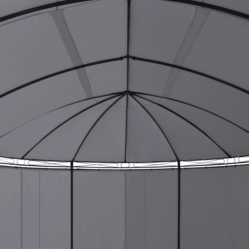 vidaXL Gazebo with Curtains 204.7"x137.4"x100.4" Anthracite-4
