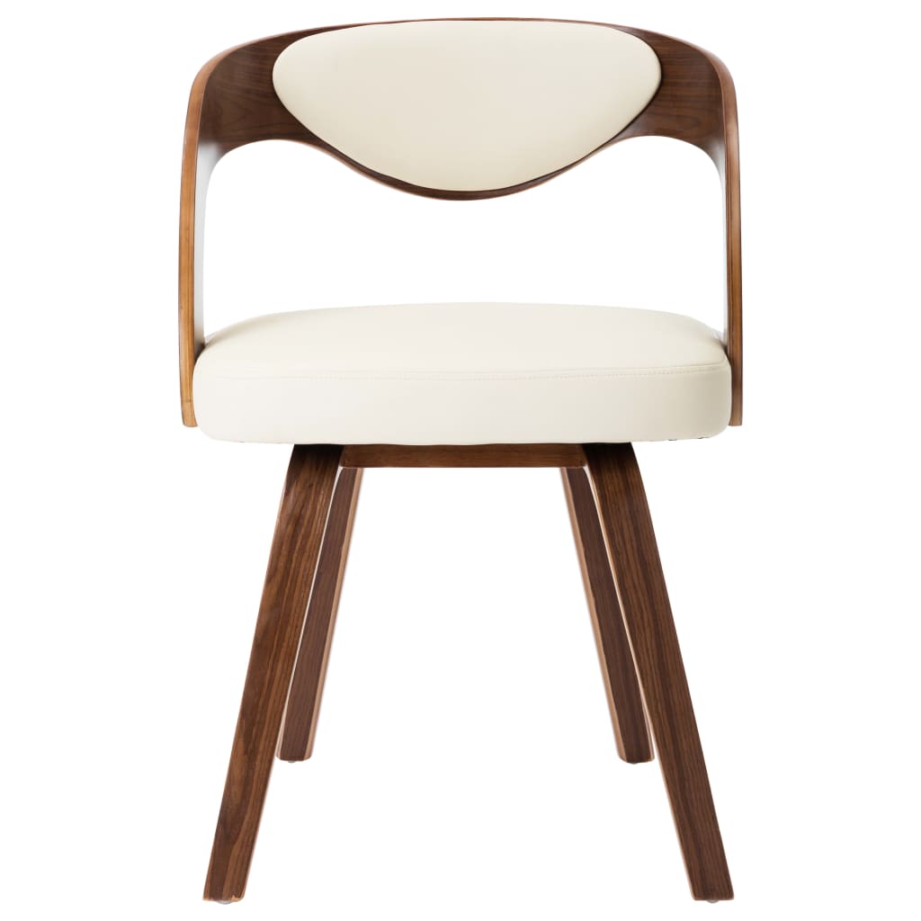 vidaXL Dining Chairs for Kitchen Restaurant 6 Pcs Bent Wood and Faux Leather-3