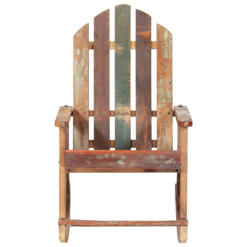 vidaXL Rocking Chair Wooden Adirondack Chair Porch Rocker for Patio Garden-3