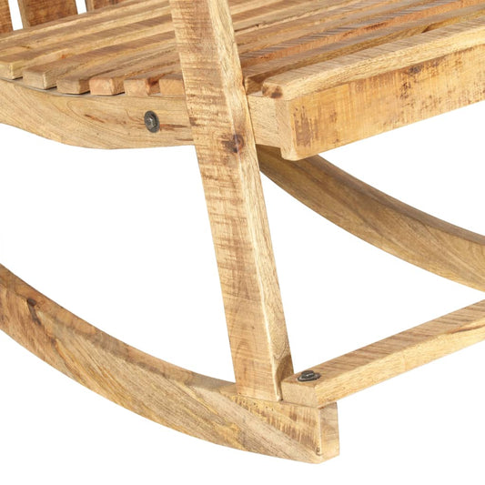 vidaXL Rocking Chair Wooden Adirondack Chair Porch Rocker for Patio Garden-0