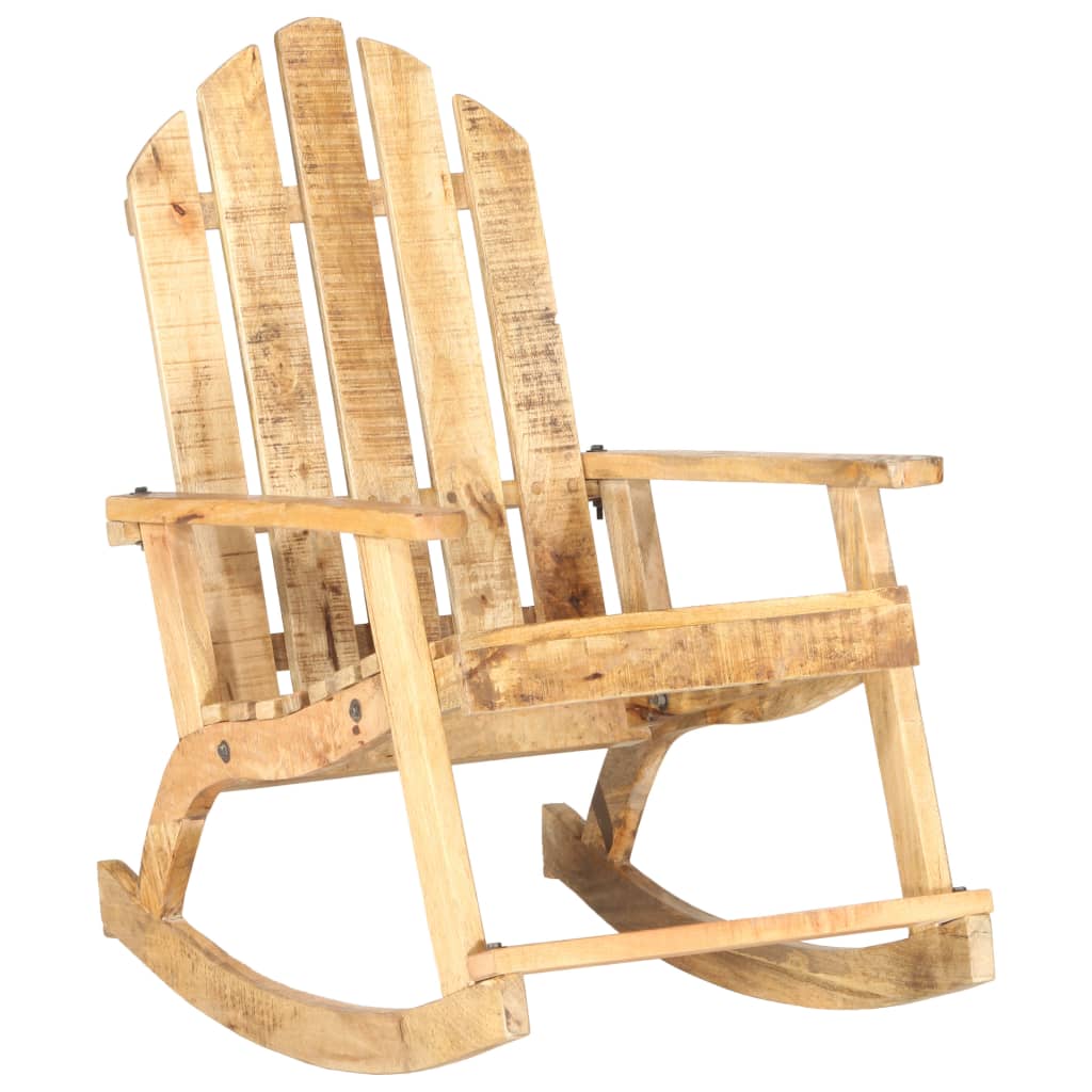 vidaXL Rocking Chair Wooden Adirondack Chair Porch Rocker for Patio Garden-2