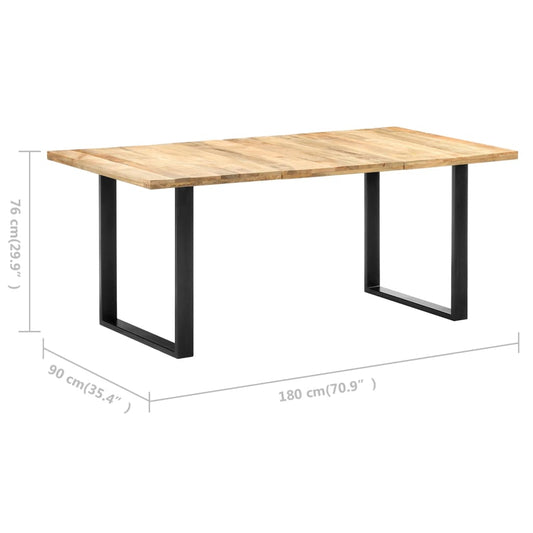 vidaXL Dining Table 70.9"x35.4"x29.9" Solid Mango Wood