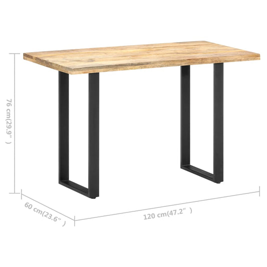 vidaXL Dining Table 47.2"x23.6"x29.9" Solid Mango Wood
