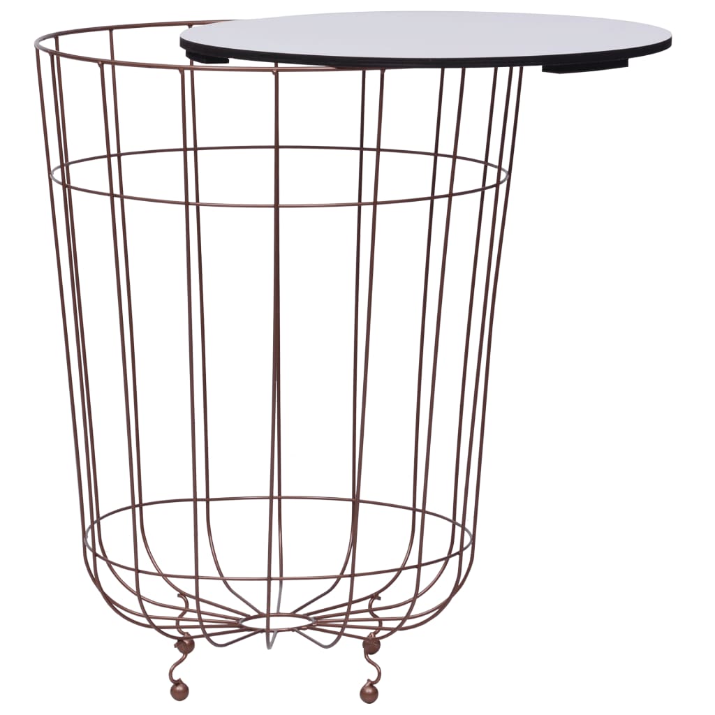 vidaXL Coffee Table Gold Ø 15.7"-1