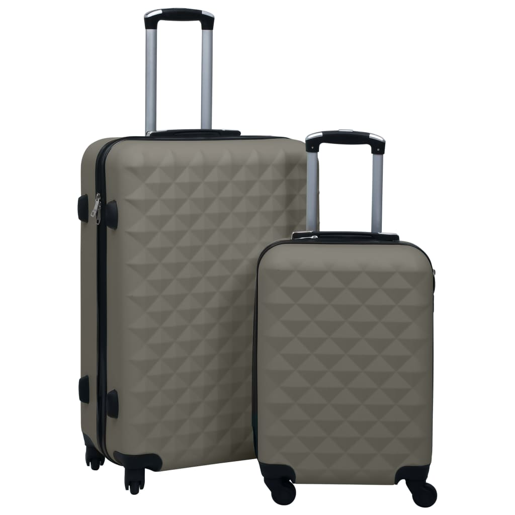 vidaXL Suitcase Set Travel Luggage Suitcase Bag Hardcase Trolley 2 Pcs ABS-1