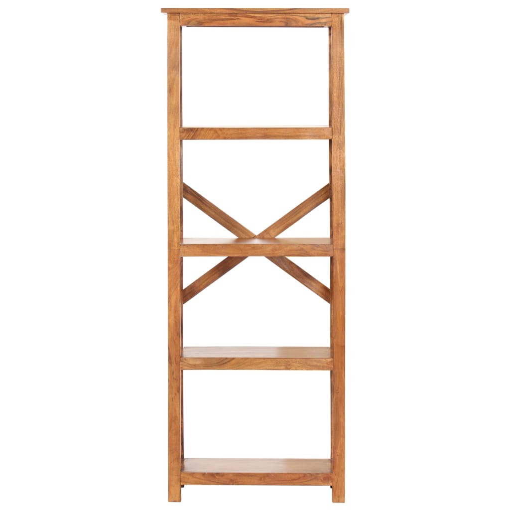 vidaXL Bookshelf Book Rack Standing Shelves Wall Bookcase Solid Wood Acacia-3