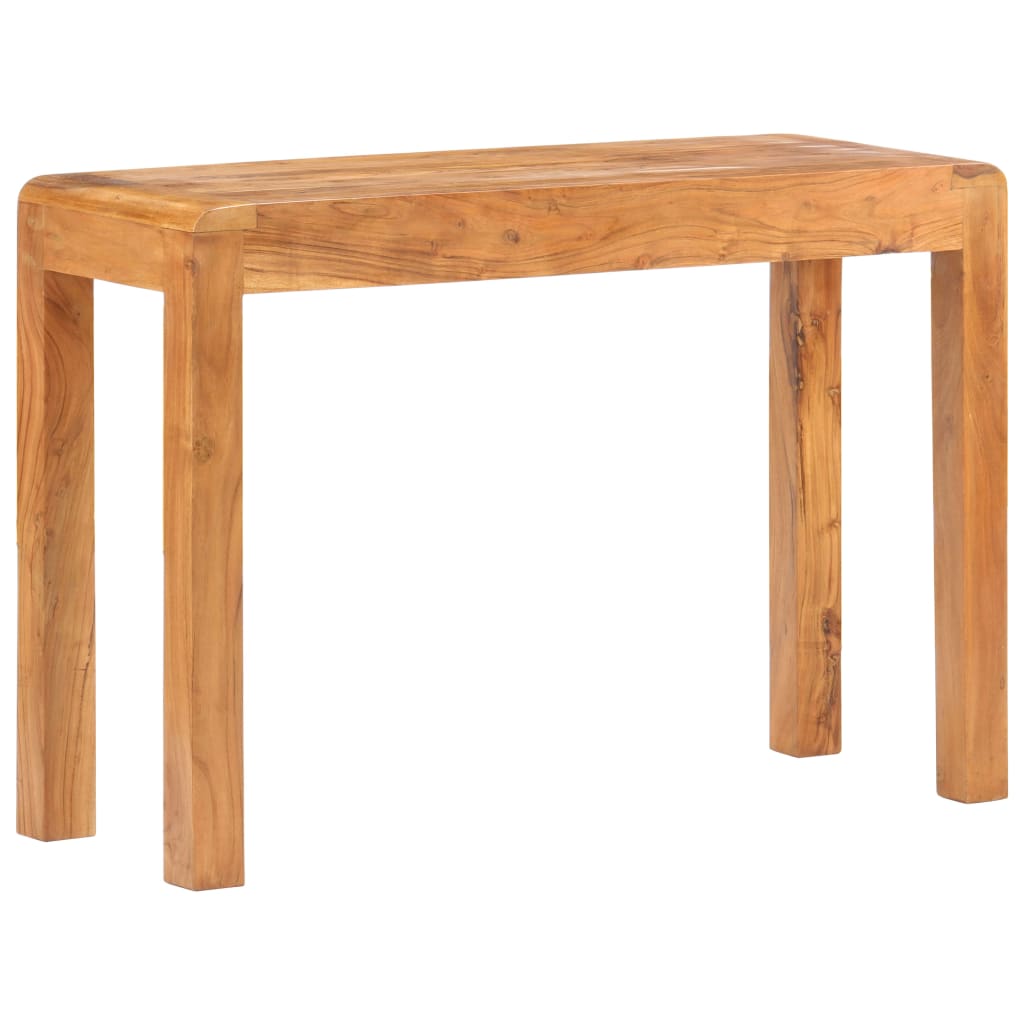 vidaXL Console Table 43.3"x15.7"x29.9" Solid Acacia Wood in Honey Finish-0