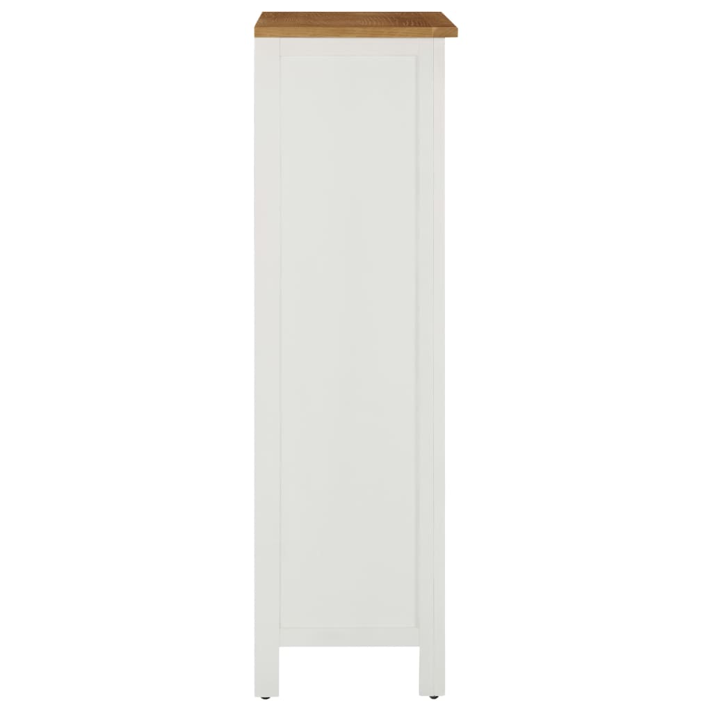 vidaXL Wine Cabinet Bottle Holder Floor Wine Cabinet Organizer Solid Oak Wood-3