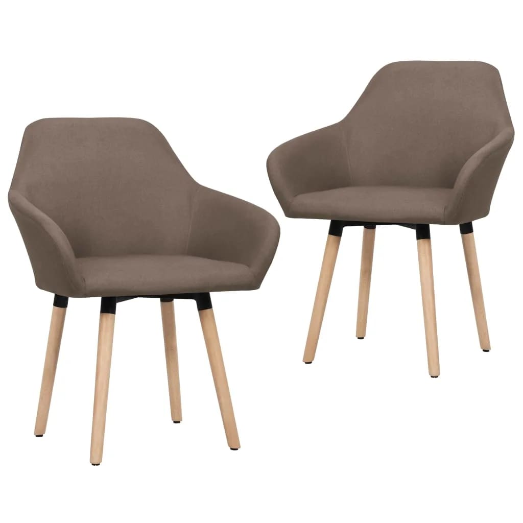 vidaXL Dining Chairs 2 Pcs Accent Upholstered Chair for Living Room Fabric-1