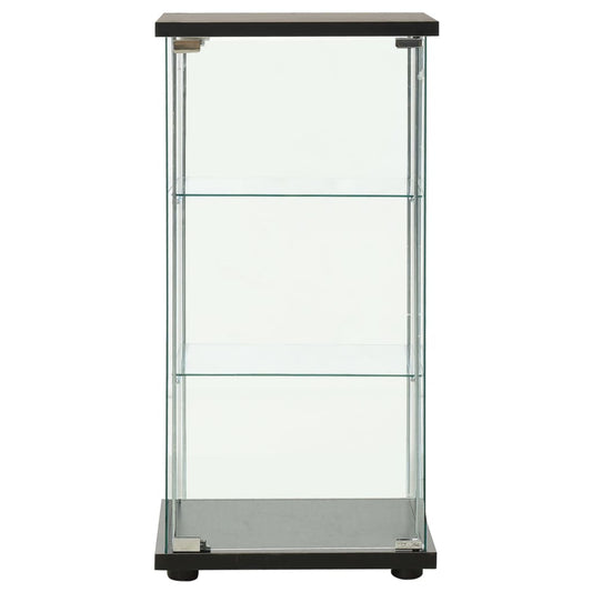 vidaXL Storage Cabinet Bookshelf 4-Shelf Glass Display Cabinet Tempered Glass-0