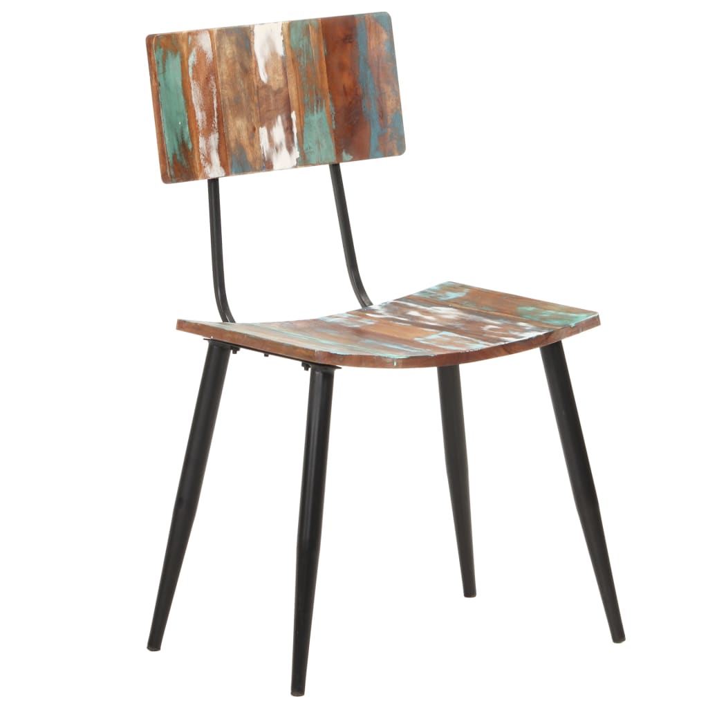 vidaXL Dining Chairs 4 pcs Solid Reclaimed Wood-2