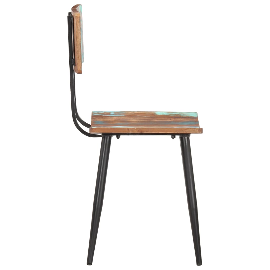 vidaXL Dining Chairs 4 pcs Solid Reclaimed Wood-4