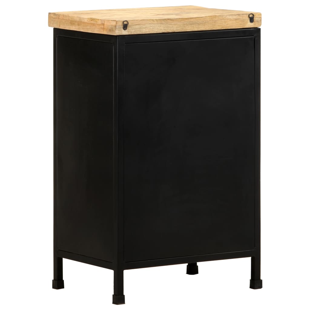 vidaXL Sideboard 18.5"x13.8"x29.9" Rough Mango Wood-4