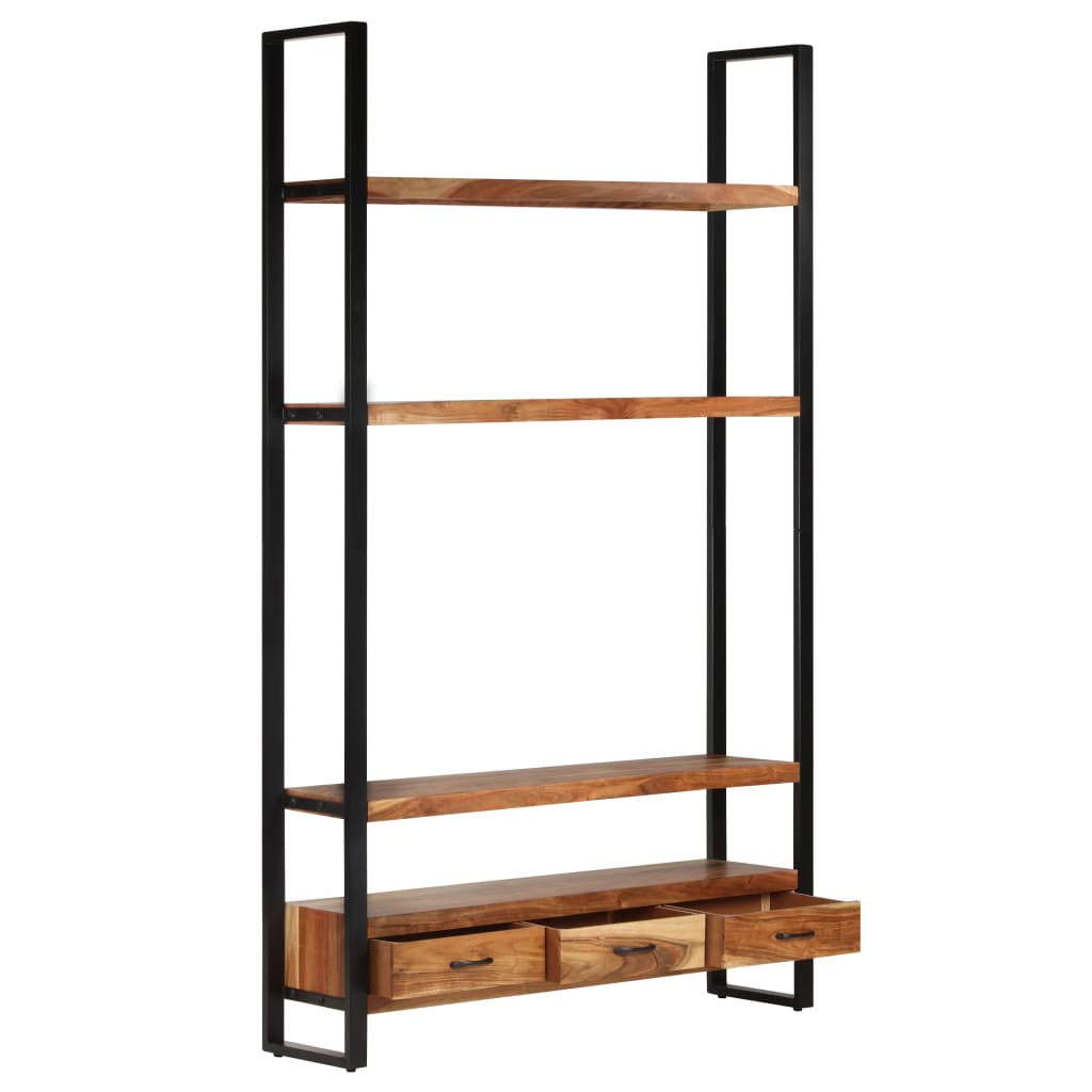 vidaXL Bookshelf 46.5"x11.8"x78.7" Solid Wood Acacia-0