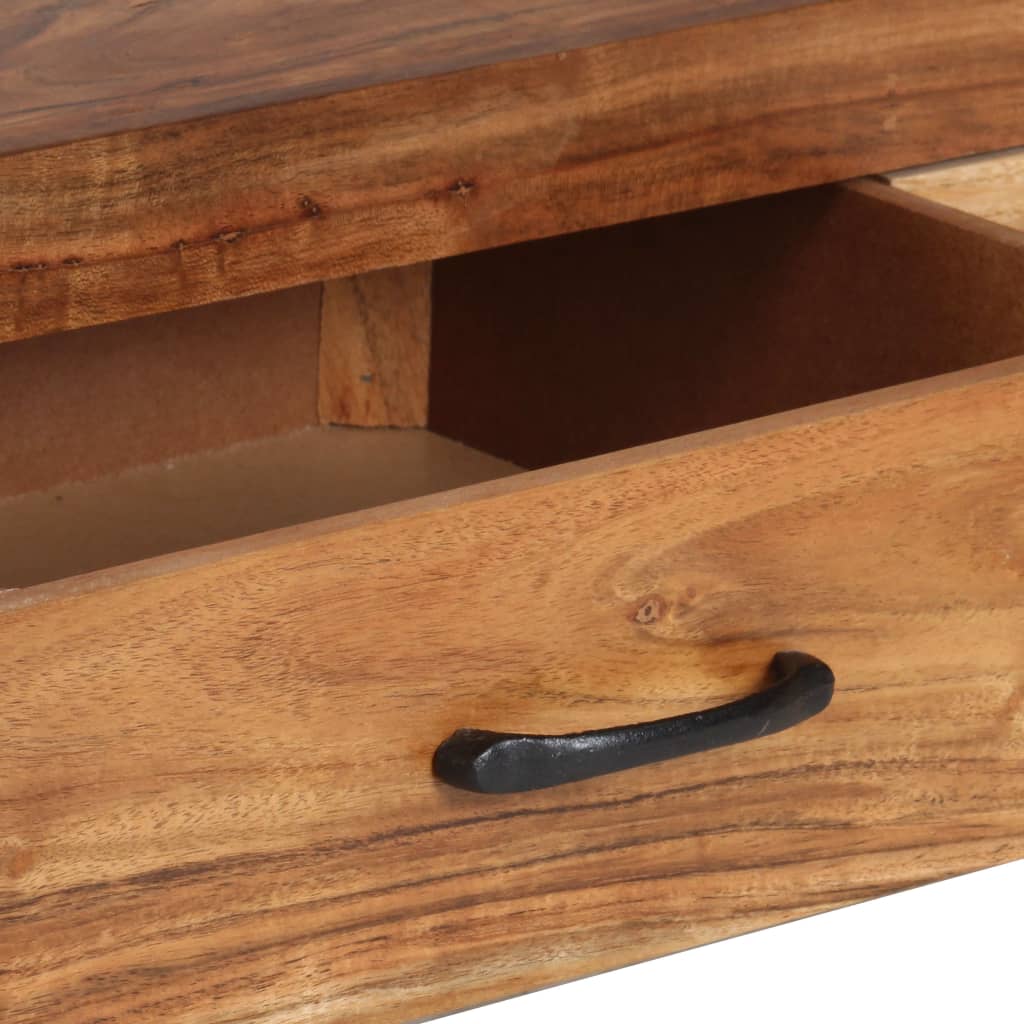 vidaXL Bookshelf 46.5"x11.8"x78.7" Solid Wood Acacia-3