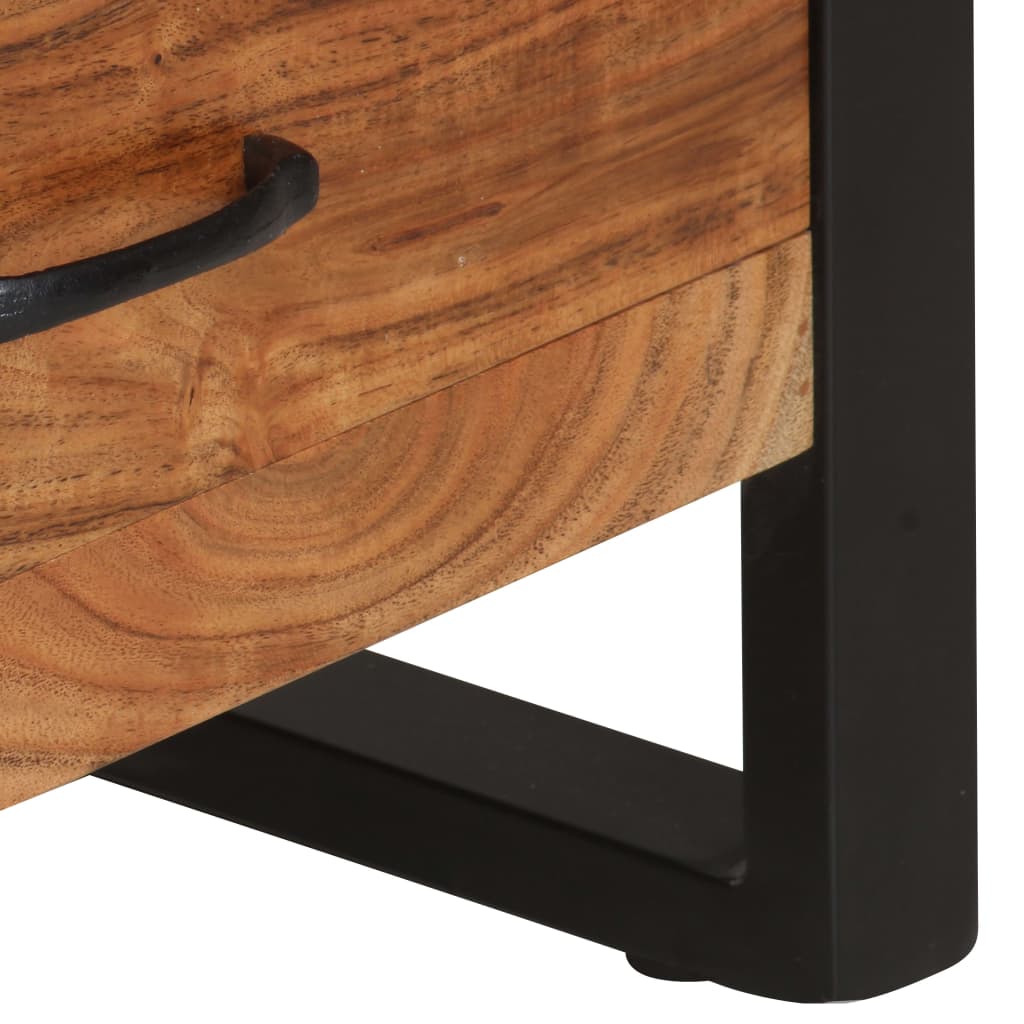 vidaXL Bookshelf 46.5"x11.8"x78.7" Solid Wood Acacia-4
