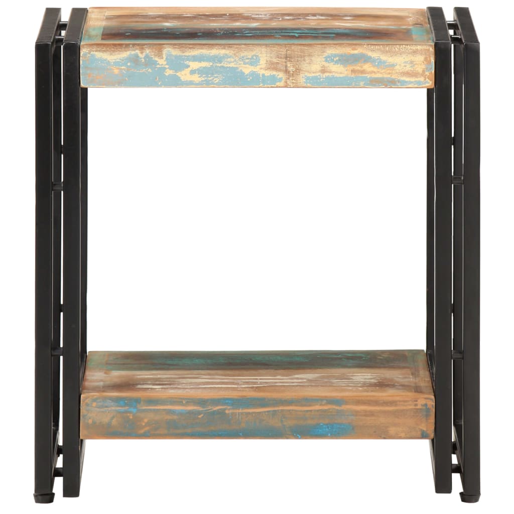 vidaXL Side Table 15.7"x11.8"x15.7" Solid Reclaimed Wood-0