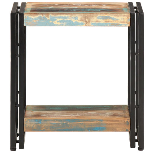 vidaXL Side Table 15.7"x11.8"x15.7" Solid Reclaimed Wood-0