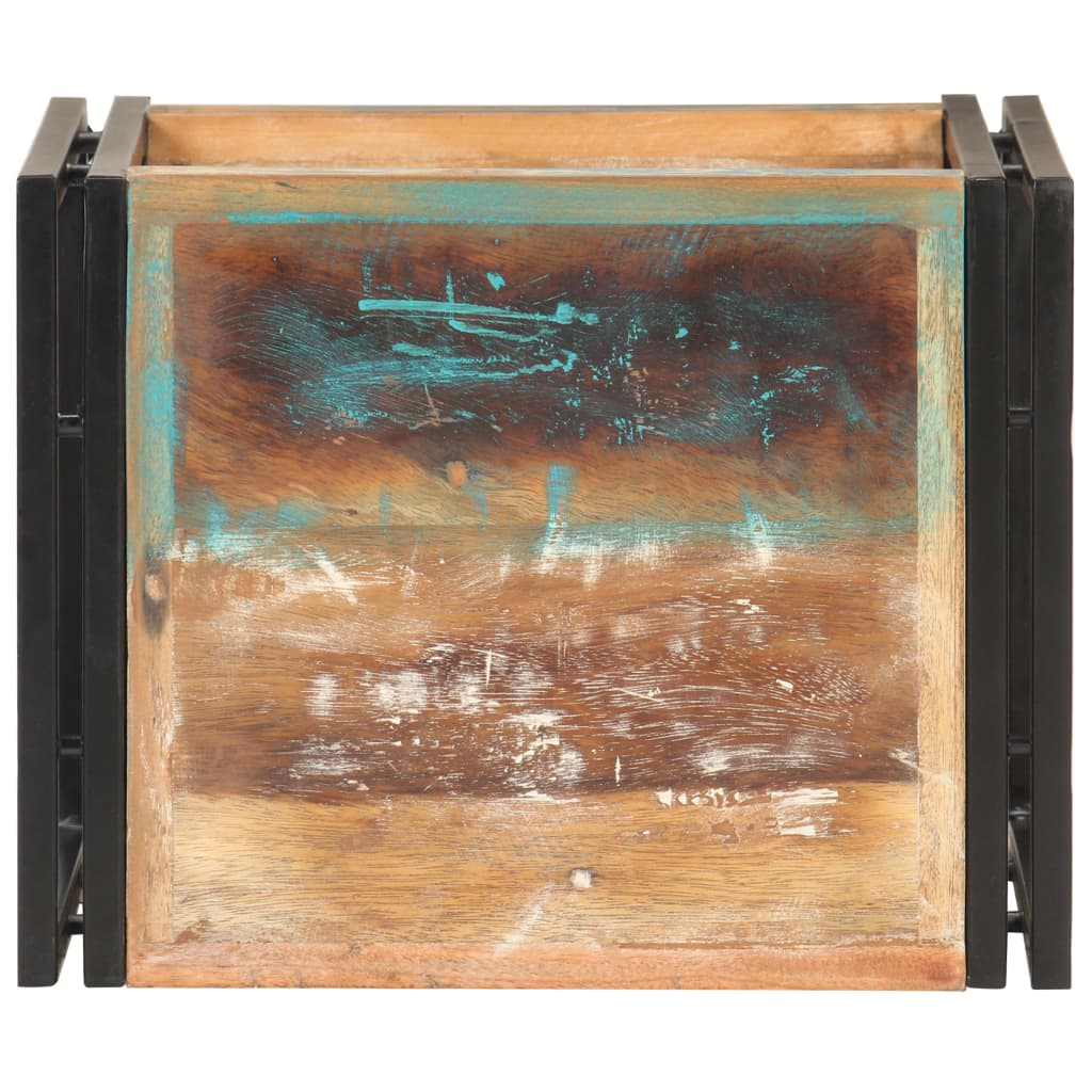 vidaXL Side Table 15.7"x11.8"x15.7" Solid Reclaimed Wood-1