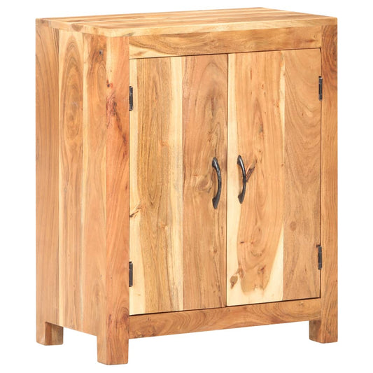 vidaXL Sideboard 23.6"x13.8"x29.5" Solid Acacia Wood-0