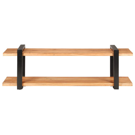 vidaXL TV Stand 51.2"x15.7"x15.7" Solid Wood Acacia-0