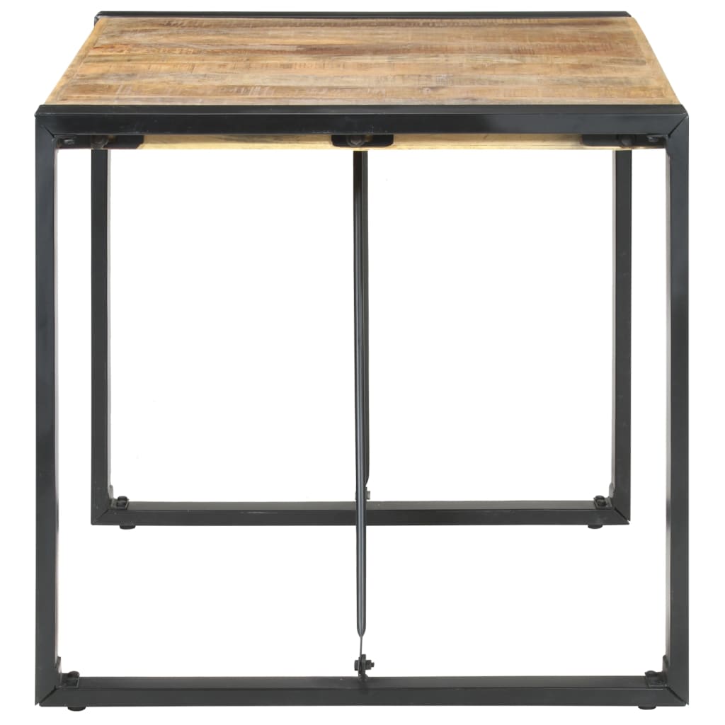 vidaXL Dining Table 31.5"x31.5"x29.5" Rough Mango Wood-2