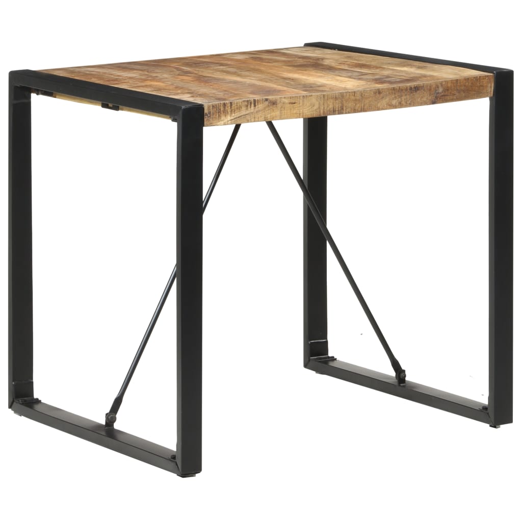 vidaXL Dining Table 31.5"x31.5"x29.5" Rough Mango Wood-4